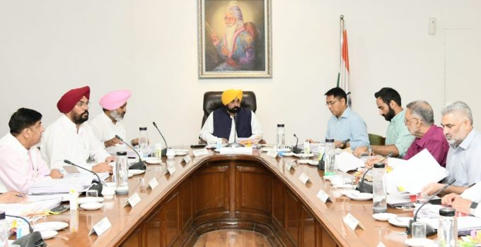 PUNJAB CABINET LED BY CM APPROVES MECHANISM FOR DELIVERY OF ATTA/ WHEAT AT THE DOORSTEP OF THE BENEFICIARIES