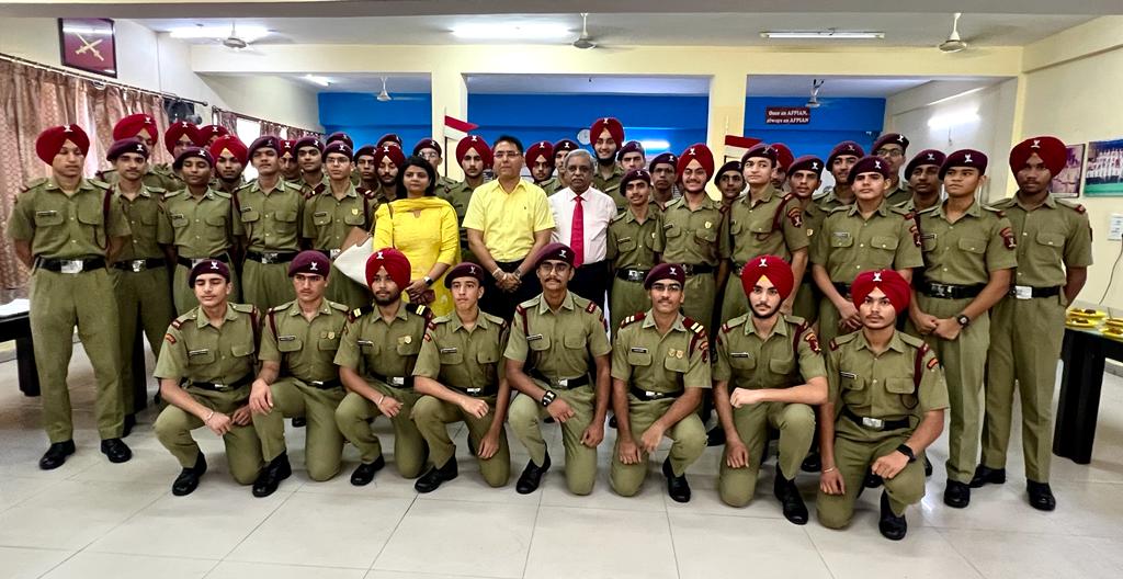 'EVEN SKY IS NOT THE LIMIT’, AMAN ARORA IMPLORES CADETS OF MAHARAJA RANJIT SINGH AFPI