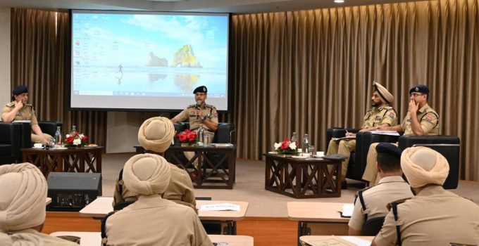 DGP PUNJAB HOLDS LAW & ORDER REVIEW MEETING OF PATIALA AND ROPAR RANGES