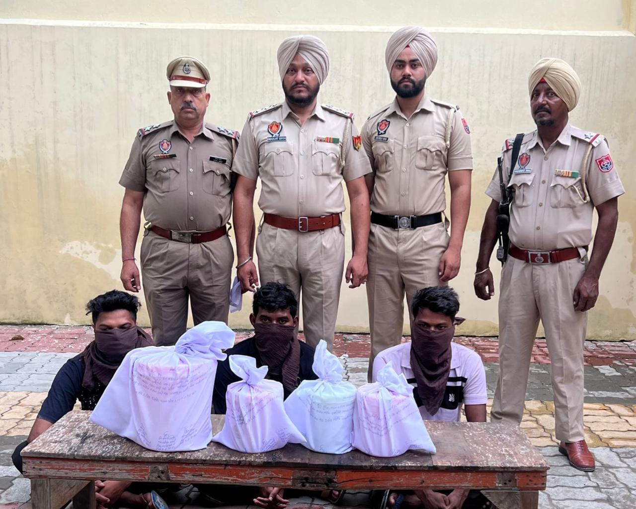 PUNJAB POLICE RECOVER 12-KG HEROIN FROM AMRITSAR; THREE DRUG-SMUGGLERS HELD