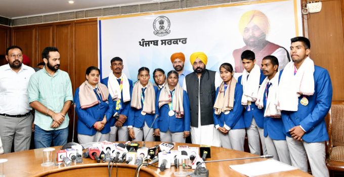 CM FELICITATES EIGHT PARTICIPANTS AND MEDAL WINNERS OF SPECIAL OLYMPICS WORLD SUMMER GAMES-2023