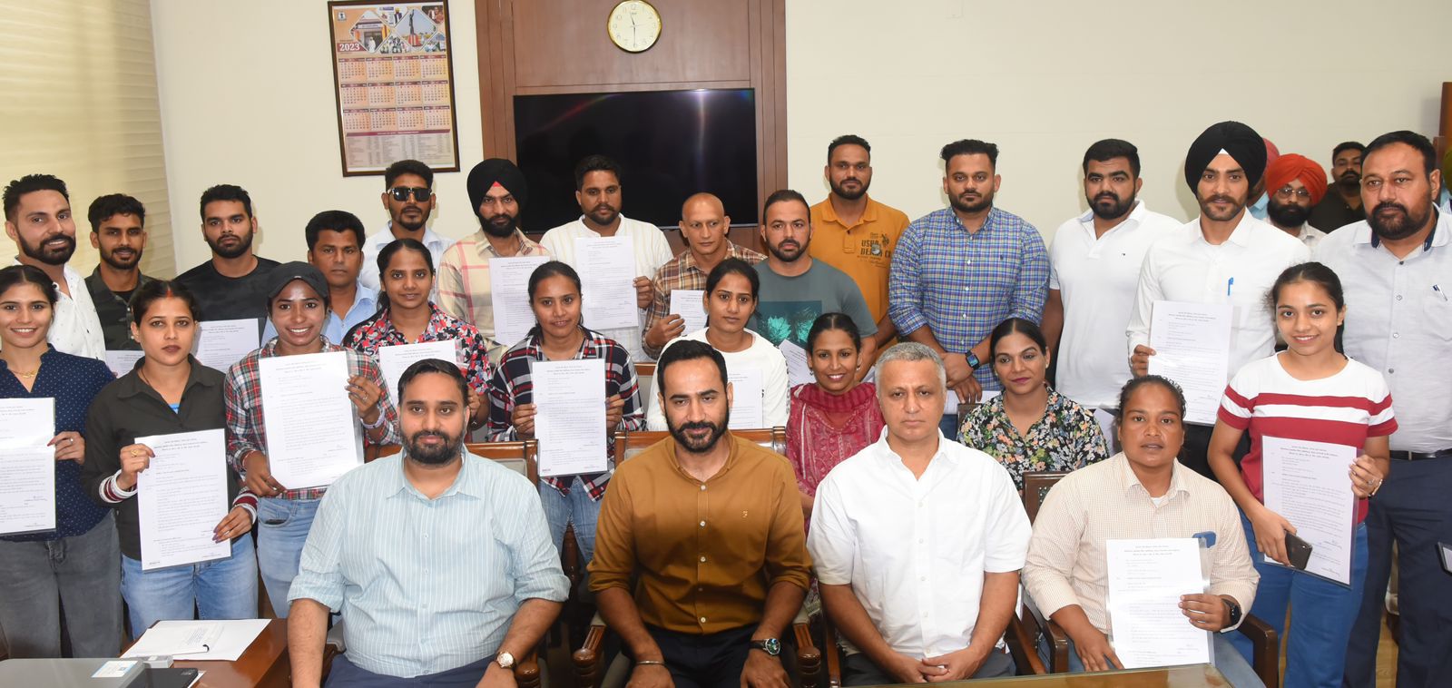 Meet Hayer hands over appointment letters to 23 coaches