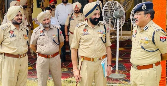 AHEAD OF I-DAY, SPL DGP LAW & ORDER REVIEWS SECURITY ARRANGEMENTS IN LUDHIANA