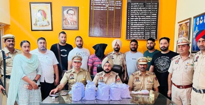 PUNJAB POLICE ARREST BIG FISH MALKIAT KALI WHO SENT SWIMMERS TO FETCH 50KG HEROIN CONSIGNMENT FROM PAKISTAN