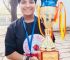 Speaker Sandhwan congratulates student Mandeep Kaur for winning gold medal in Gatka competition